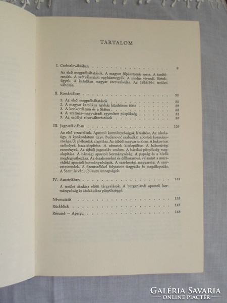 Salacz Gábor: A magyar katolikus egyház a szomszédos államok uralma alatt (Aurora Könyvek, 1975)