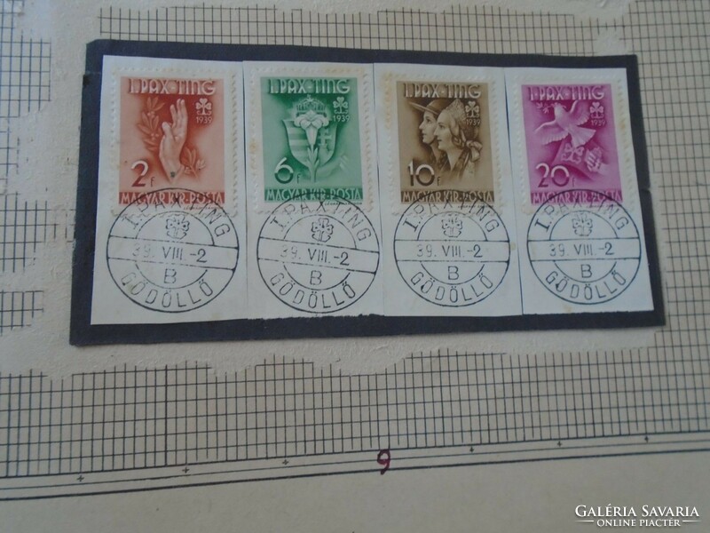 ZA414.34 Alkalmi bélyegzés- I. PAX TING  Jamboree Cserkész találkozó GÖDÖLLŐ 1939 VIII.2.