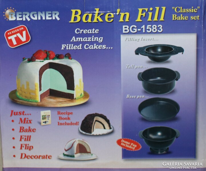 Bake'n fill design cake maker--you can make wonderful design cakes at home with it.