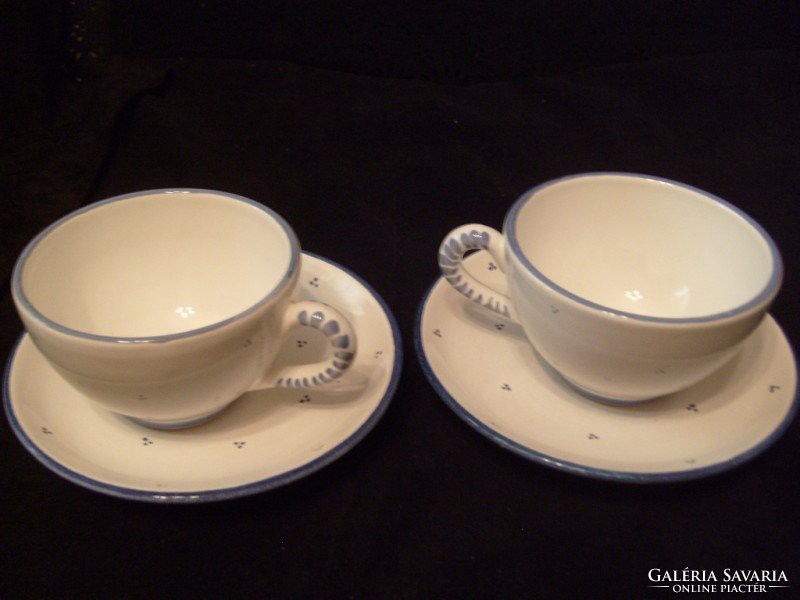 Gmundner teás/ kávés  magasfényű csészék  párban aljjal ritkaság eladó