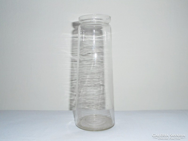 Régi vékony falú befőttes dunsztos üveg - 0.5 liter