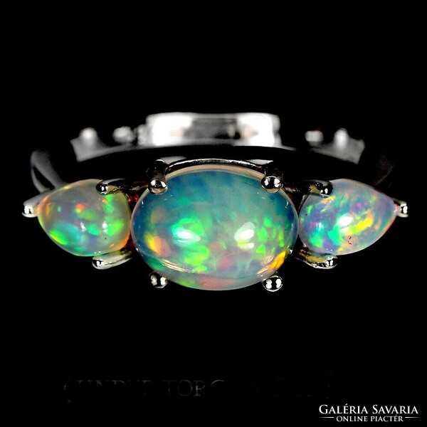 58 Ass valodi fire opal 925 silver ring