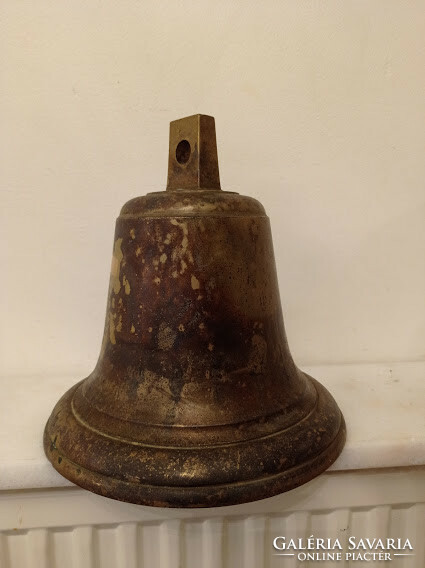 Antique large heavy bronze bell 4345