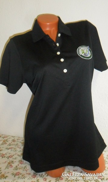 Újszerű Nike Golf DRI-FIT női galléros, gombos felső, Golf-Club Pfälzerwald varrott logóval. L-méret