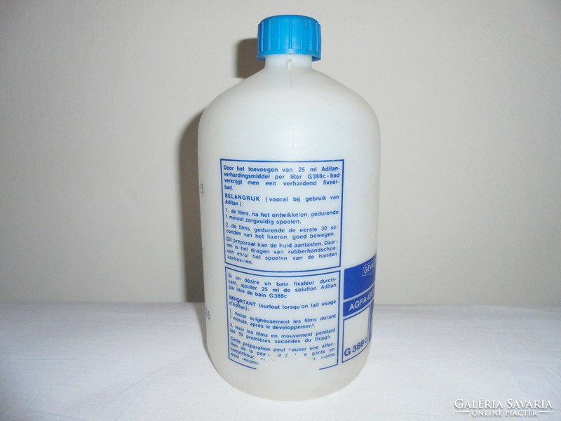 Retro agfa - gevaert photo chemical bottle