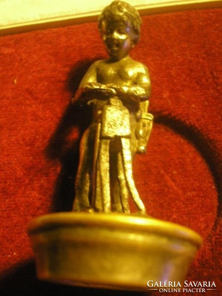 For an antique putto stamp or.For a bottle with a figural stopper + a wax seal for a stamp press