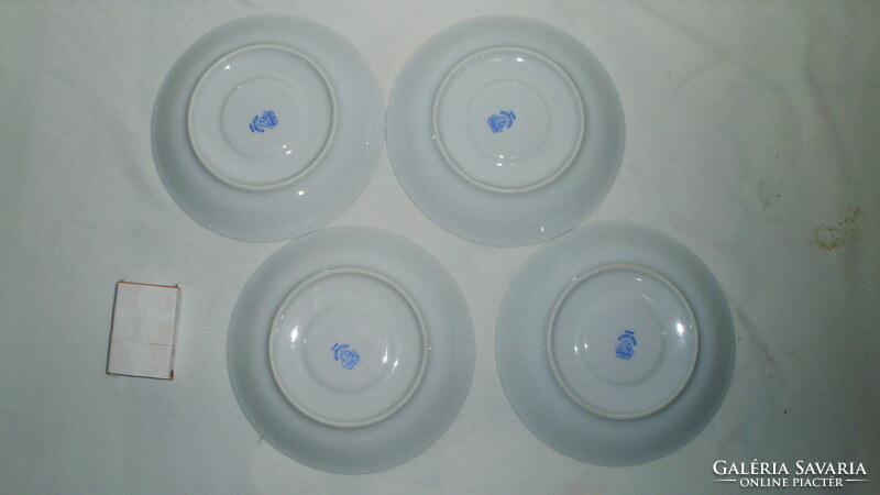 Two lowland porcelain coffee cups and four saucers - together