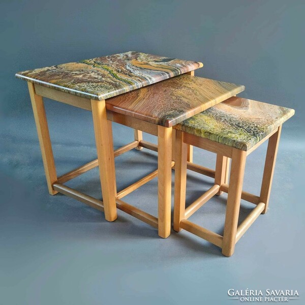 Folding table set