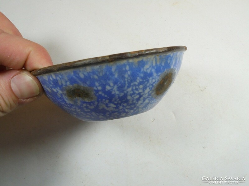 Antique old enameled bowl bowl dish kitchen small bowl approx. 1920s-40s - 10.5 cm diameter