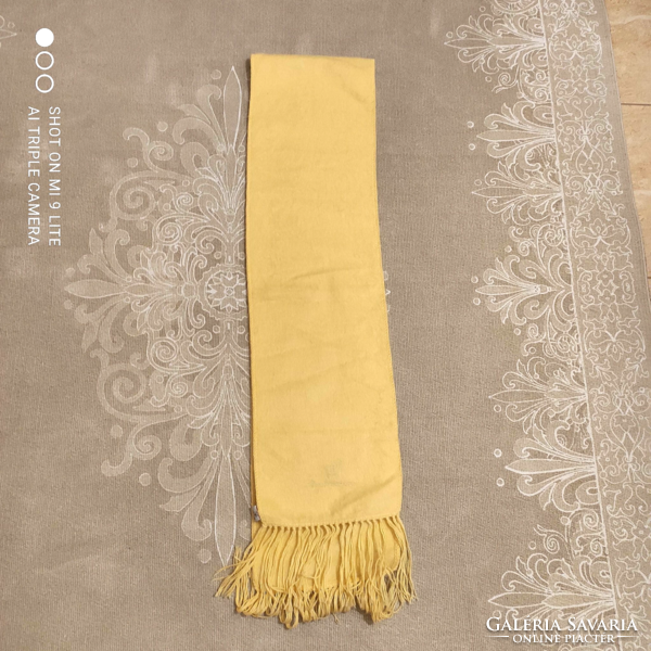 Vanilla yellow real alpaca scarf