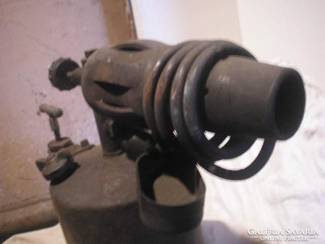 M-20 MUZEÁLIS Hatalmas Benzinlámpa 5 kg antik,bronz-réz előmelegítéses ritka gyűjtemény,+ használat
