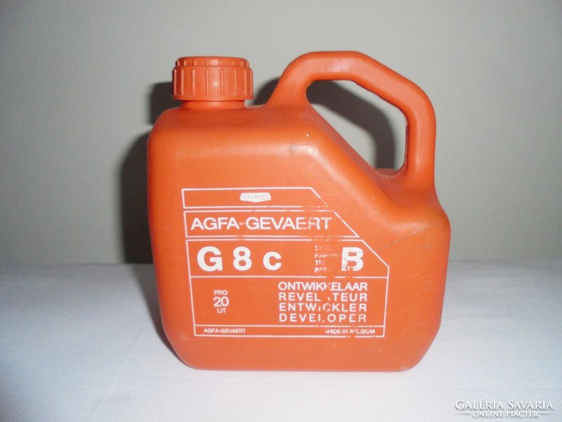 Retro agfa - gevaert photo chemical can - 2 liters - from the 1970s