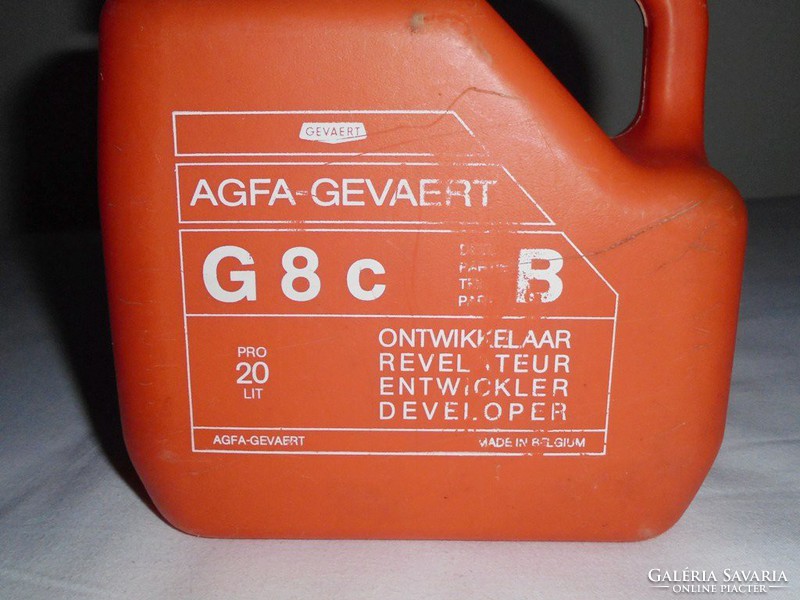 Retro AGFA - GEVAERT foto vegyszeres kanna - 2 liter - 1970-es évekből