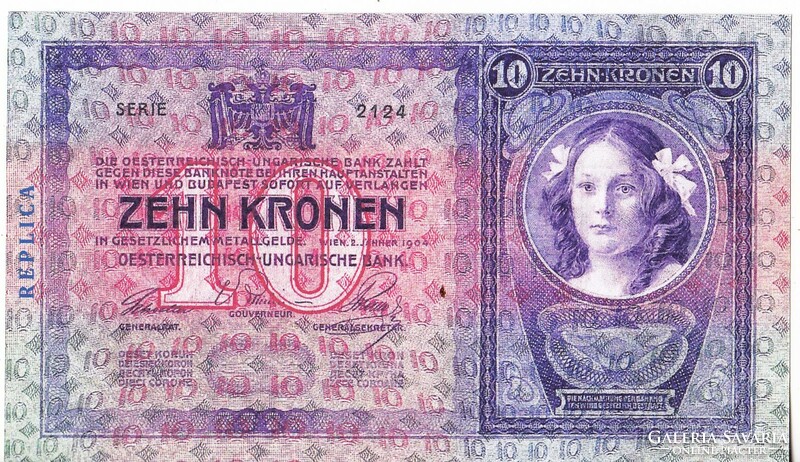 Austria replica 10 zehn/ten Austro-Hungarian crowns 1904 unc