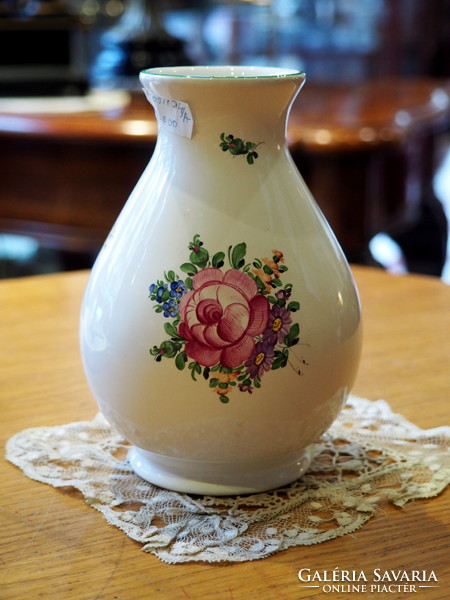 Herend ceramic vase with flowers