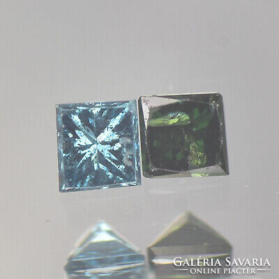 Real tested natural blue + green diamond 0.07 ct from Africa!