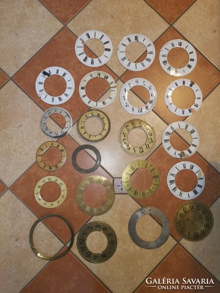 20 Pcs. Wall clock face sold together