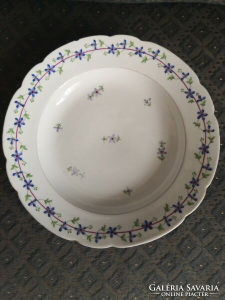 Herend (pbg) cornflower pattern, antique bowl, 'ribbon crown', 19th century!