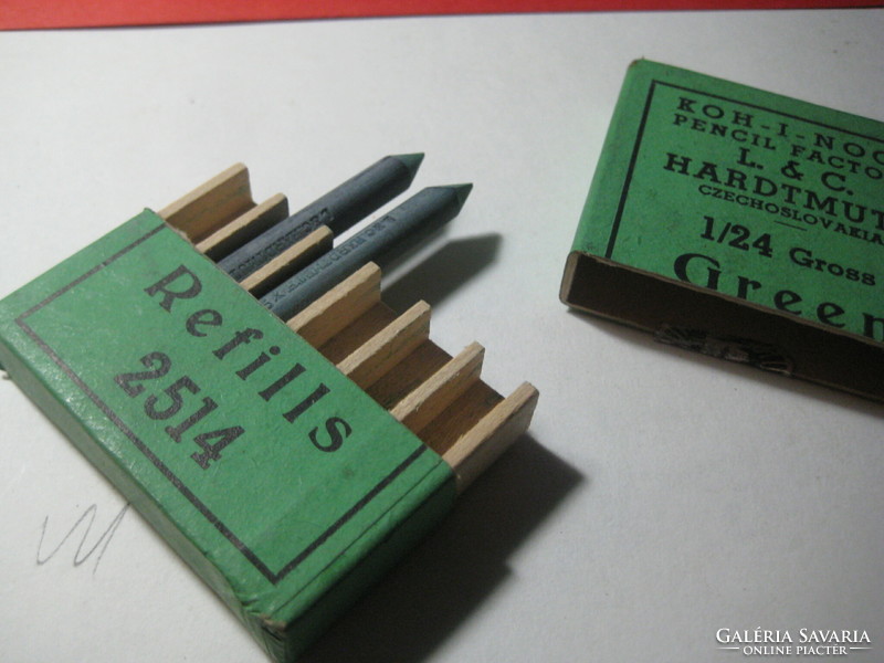 Old Czechoslovakian artist pencils, 3 boxes, hardmuth cs, three colors, 60s