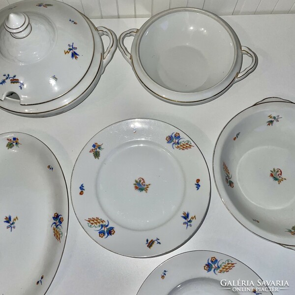 9 db Bavaria német porcelán tányér, tálaló eladó