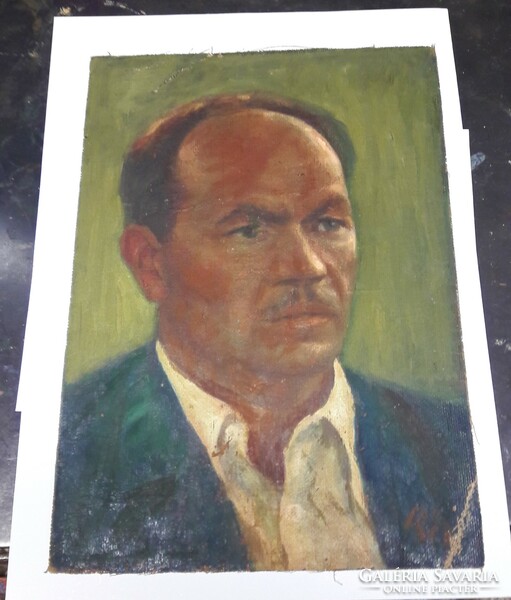 Réti Mátyás férfi portrét olaj festmény