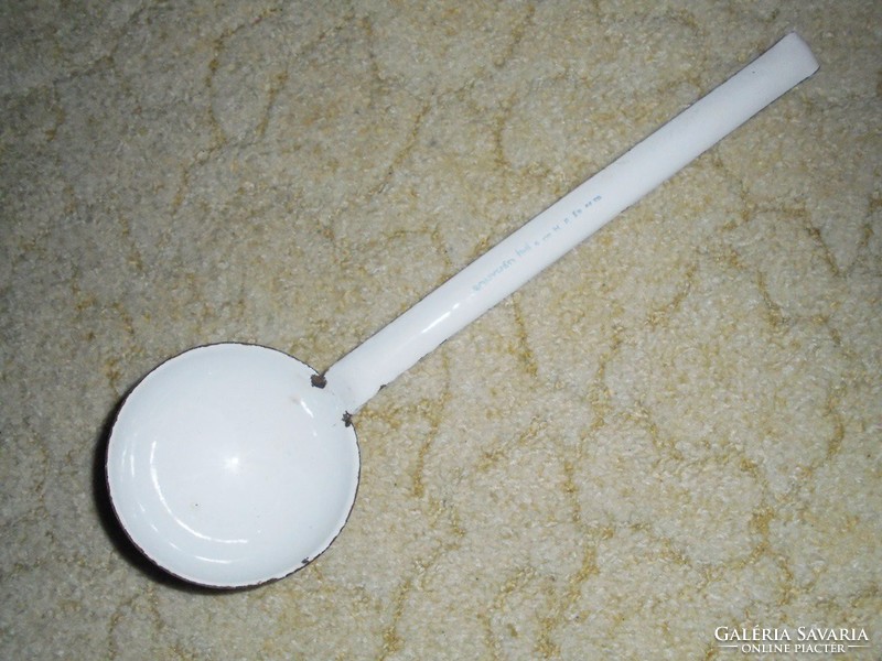 Enameled ladle - 9 cm diameter - from the 1970s