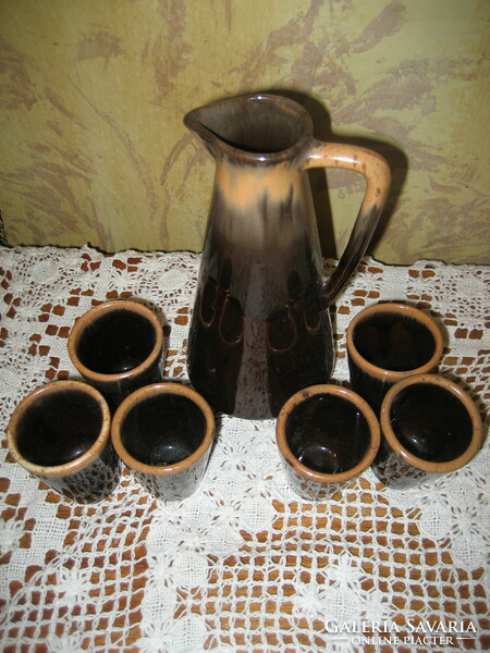 Ceramic brandy set
