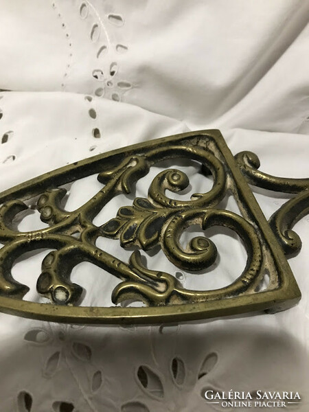 Antique copper dish coaster