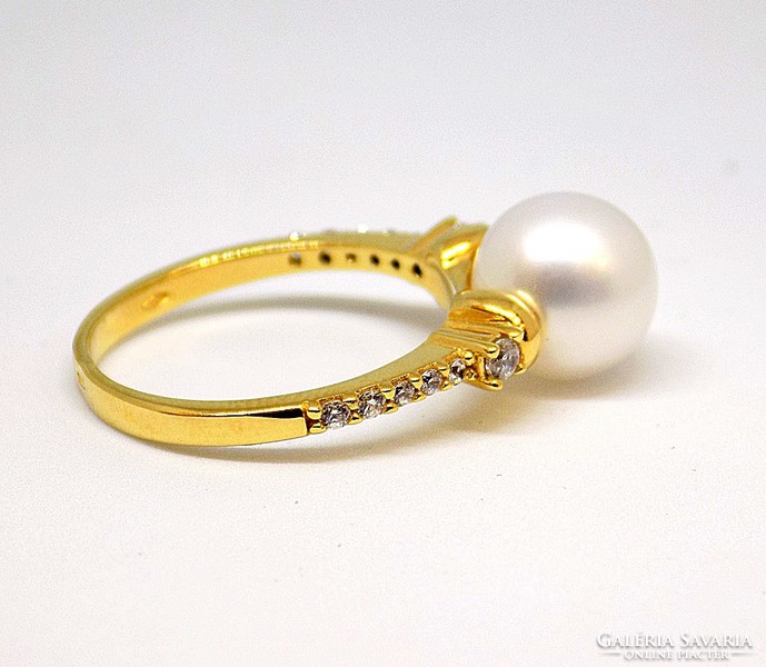 Beaded gold ring (zal-au105811)