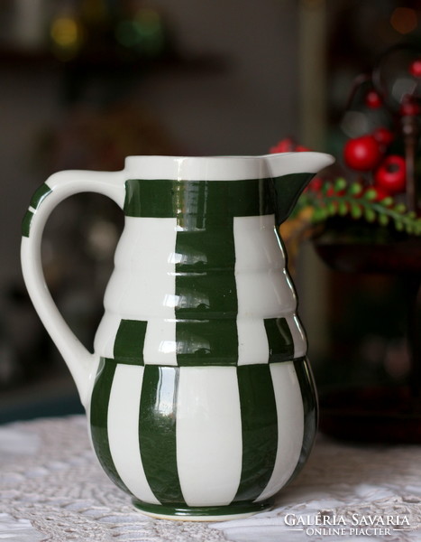 Rarity! Art deco Gräfenroda Carstens earthenware pot, pitcher, jug, vase