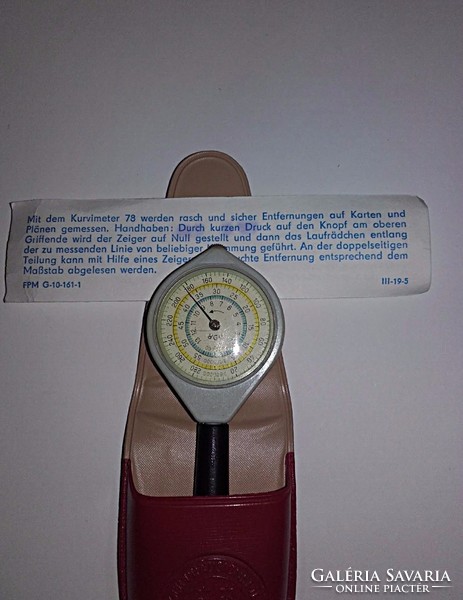 Retro kurvimeter 78 (curvature meter) original German mechanical measuring device, measuring instrument