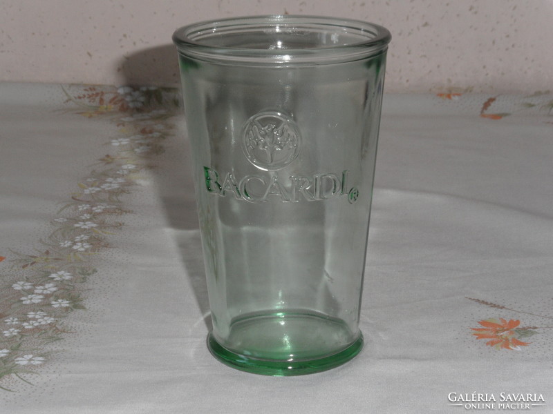 BACARDI zöld üveg pohár