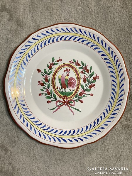 St Clément francia kerámia kakasos tányér