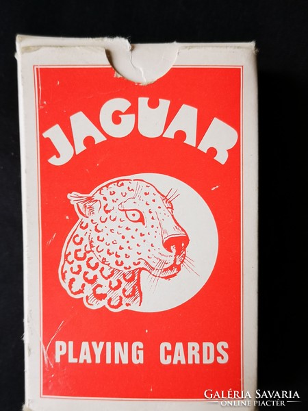 Old vintage jaguar poker card