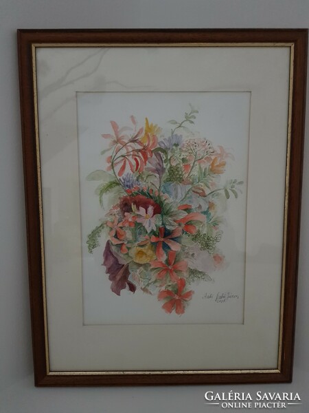 János Anti szabo, flower watercolor