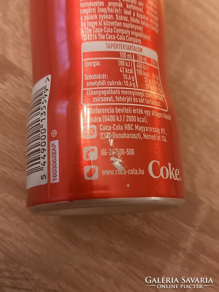 Gyűjthető, limitált kiadású_UEFA2016-France Coca-Cola alumínium palack_bontatlan