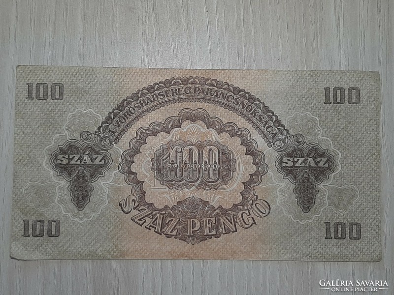 100 pengő 1944  Ropogós hajtatlan bankjegy  száz pengő