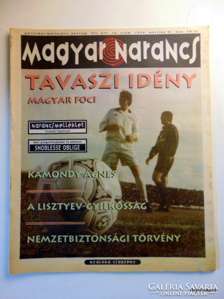 1995 március 9  /  Magyar Narancs  /  Eredeti, régi újság :-) Ssz.:  24613