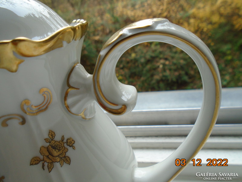 1949 Opulent hand-painted gold flower patterns reichenbach German baroque coffee pourer
