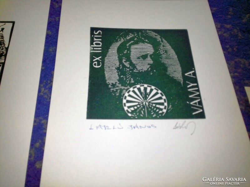 Small prints, ex libris, signed, graphics