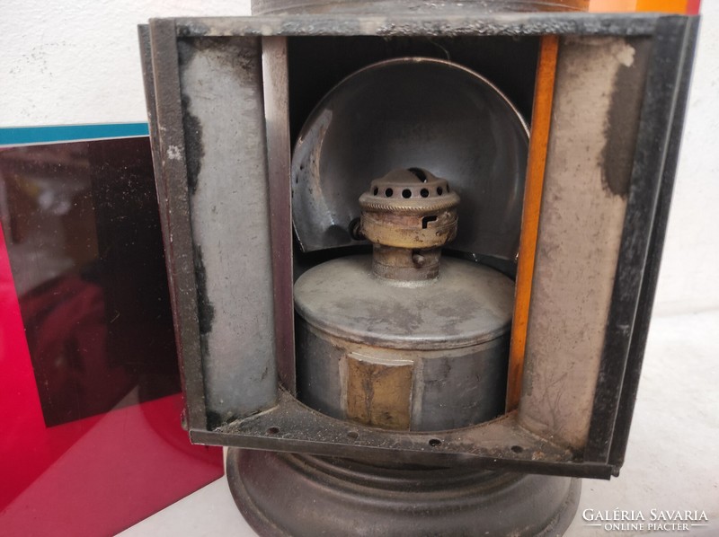 Antique railway bakter carbide iron lamp 730 6482