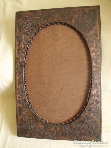 Old metal picture frame picture frame 50 x 32.5 cm