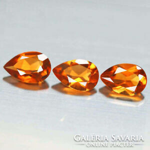 New Year sale! Spessartine garnet gemstone 4x6mm drop-shaped pieces!