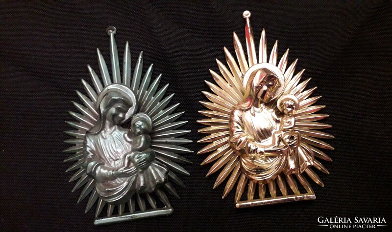 Christmas tree decoration from the 1950s, 2 pieces in one 2990 HUF! Virgin Mary with baby Jesus