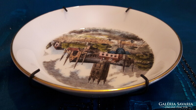 Castle porcelain plate, wall plate 1 (m3354)