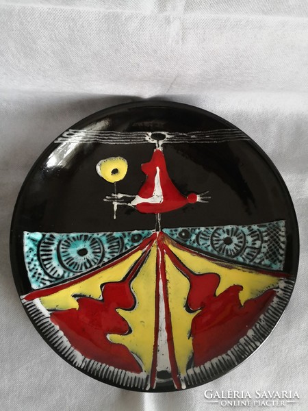 Ceramic bowl, marked, modern work of art