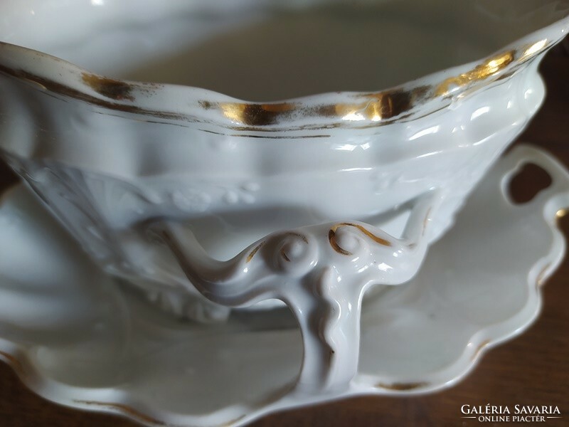 Antik porcelán szószos