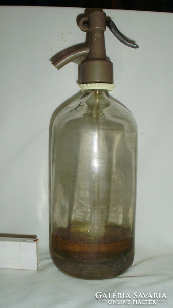 Régi feliratos szódásüveg " Jámbor Ferenc Kalocsa "