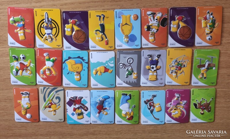 24 tesco simpson fridge magnets for sale together