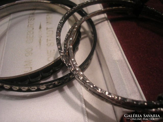 N16 bracelets 1 triple segmented polished stone + 2 7 cm only sold together